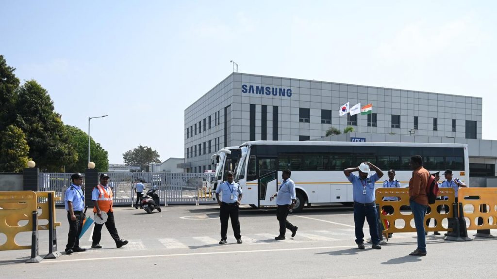 Samsung India workers union at Sriperumbudur plant issues strike notice