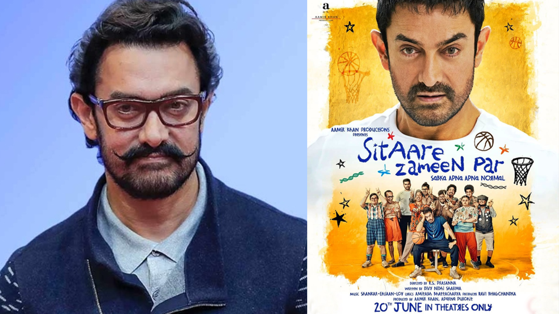 Aamir Khan officially locks June 20 release for ‘Sitaare Zameen Par’ with first poster