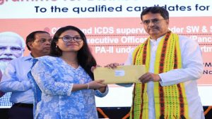 Tripura CM Manik Saha presented appointment letters to newly selected Food Inspectors