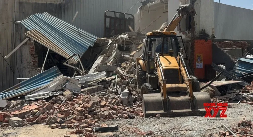 Illegally Operated Dairies bulldozed in Gurugram worth Rs 70 crore
