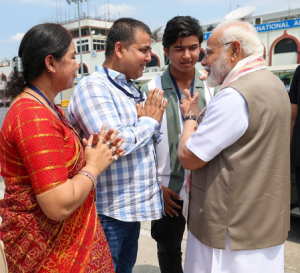 PM Modi meets IPL star Vaibhav Suryavanshi and his parents in Patna