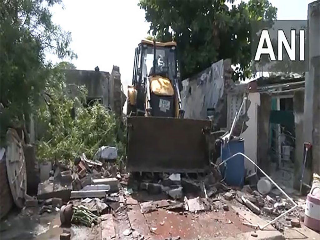 60 illegal structures tied to criminals demolished in Gujrat's Rajkot