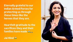 Anushka Sharma is ‘grateful’ to Armed Forces for protecting us amid rising Indo-Pak tensions