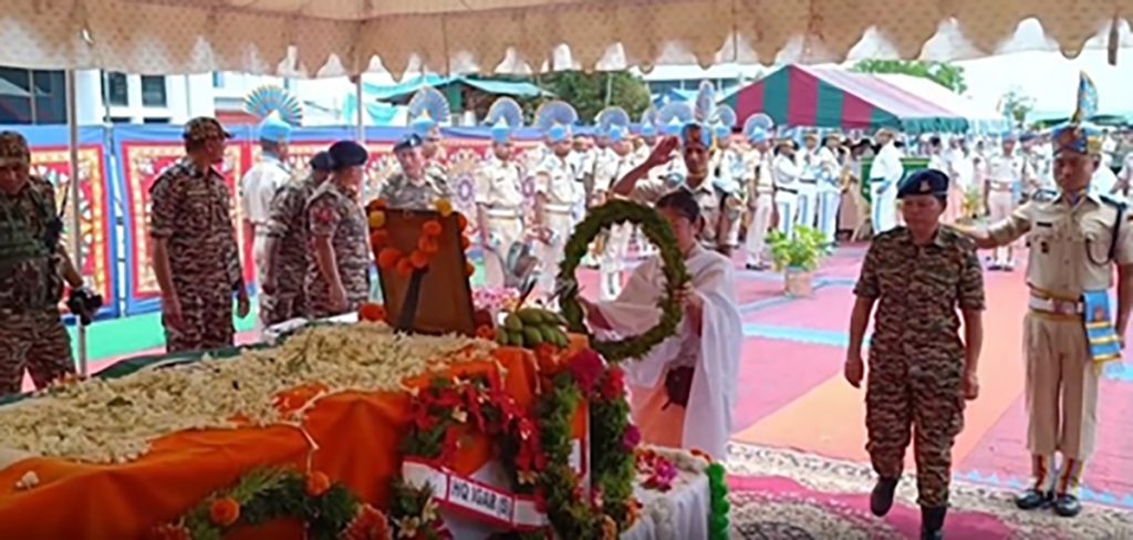 CRPF pays tribute to officer killed in Jharkhand lightning strike