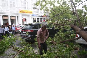 Dust storms, rain lash Delhi-NCR for third day; trees uprooted, infrastructure damaged