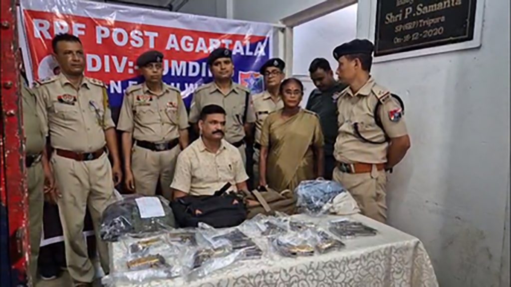Eight pistols, 16 empty magazines found on train arriving in Agartala from Punjab