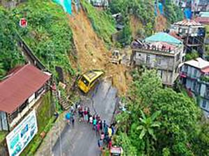 Heavy rains trigger landslides, floods across Mizoram; four killed