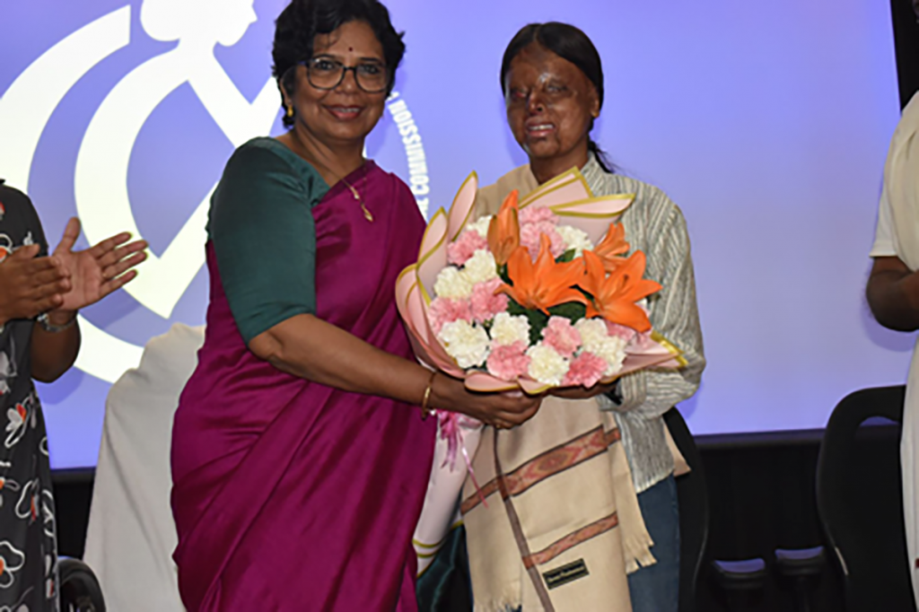 NCW honours acid attack survivor Kaafi for her remarkable courage and academic excellence