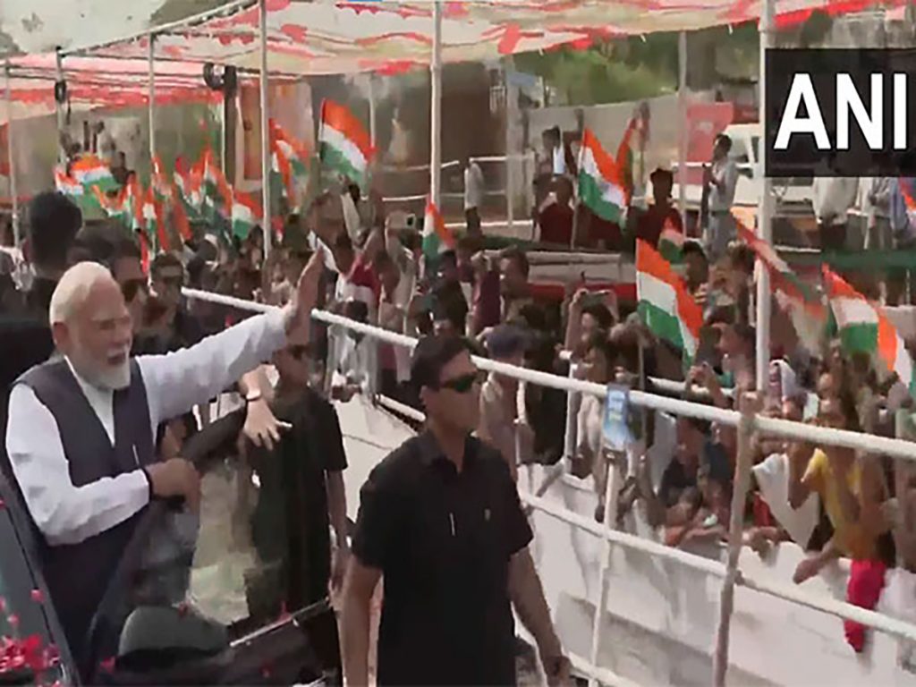 PM Modi holds roadshow in Bhuj, inaugurates several development projects