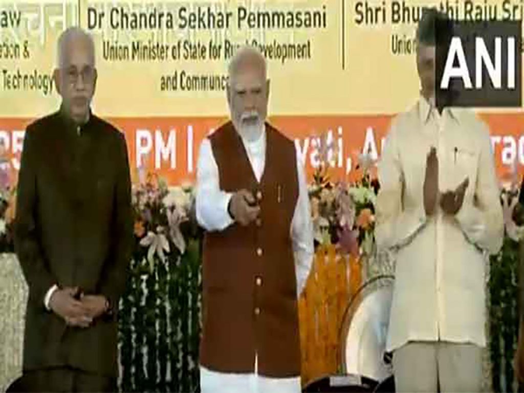 PM Modi launches over Rs 58,000 cr development projects in Amaravati