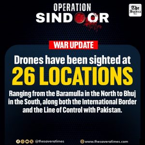 Pakistan escalates tensions; drones spotted at 26 locations from Baramulla to Bhuj