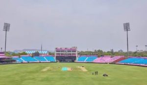 Officials at Jaipur’s Sawai Mansingh Stadium receive bomb threat