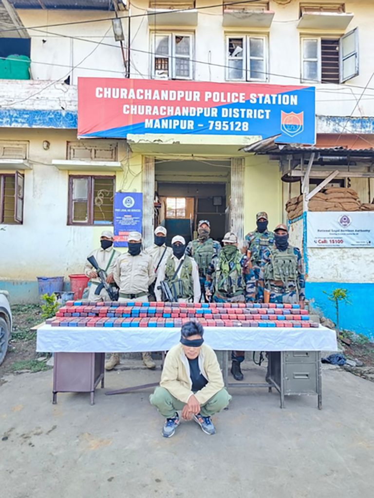 Security forces seize drugs valued at Rs 48.7 crore in Manipur; one held