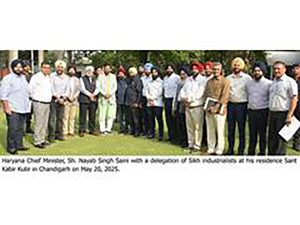 Sikh Industrialists meet Haryana CM, discuss investment, industrial growth