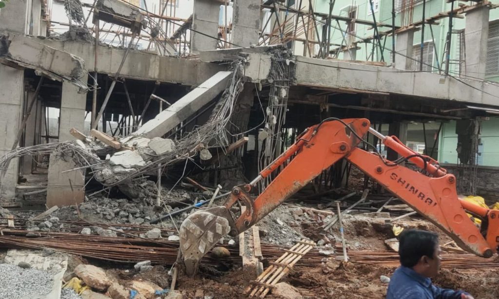 Demolition of illegal structures, encroachments in Greater Hyderabad continue