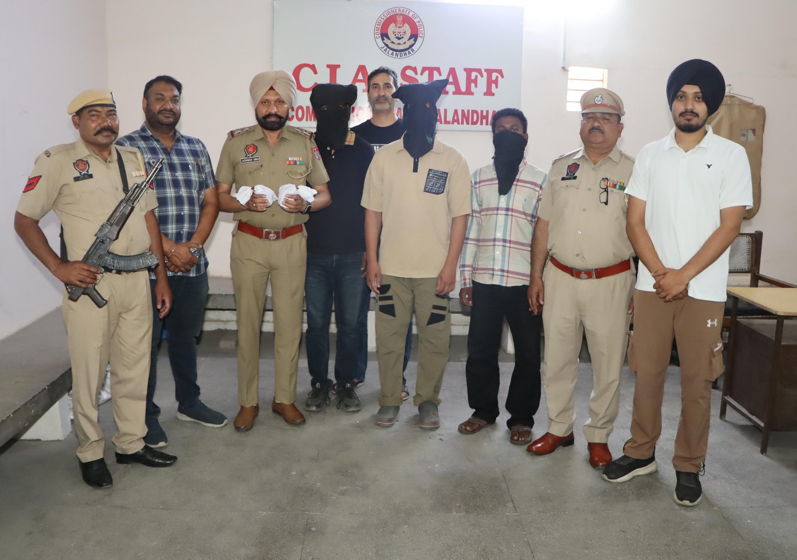 Jalandhar Police Arrest Three, Seize 150 Grams Of Heroin And Four Illegal Firearms