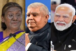 President Murmu, PM Modi extend birthday greetings to Vice President Dhankhar