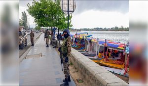 Missile-like object falls in Srinagar’s Dal Lake, drone shot near airfield