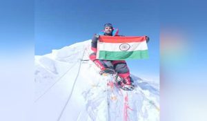 Sanjay Kumar hoisted the tricolor on the 8,485 meter high Mount Makalu peak
