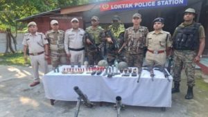 Security forces apprehend 17 militants, recover 31 weapons in Manipur