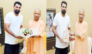 Mohammed Shami meets UP CM Yogi Adityanath
