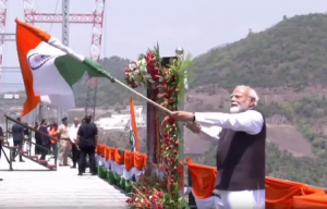 PM Modi waves Tiranga at Chenab bridge, gives befitting reply to Pahalgam plotters