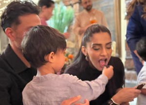 Anand Ahuja expresses love for ‘baby’ Sonam Kapoor in sweet moment with son Vayu