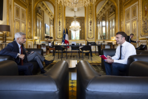 EAM Jaishankar meets Macron, thanks French President for backing India’s fight against terrorism
