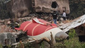 AAIB officials arrive at AI-171 crash site in Ahmedabad