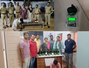 Excise Department seize 56 liquor bottles worth Rs 2.50 lakhs in three cases; Four arrested for illicit transportation in Telangana