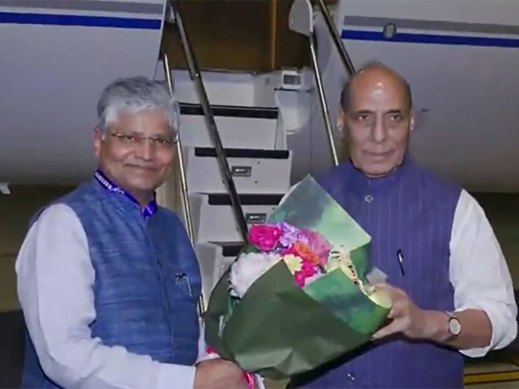 Defence Minister Rajnath Singh arrives in China for SCO meet in Qingdao