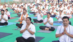 Delhi CM Rekha Gupta participates in Yoga Day event; calls for reviving Yamuna River