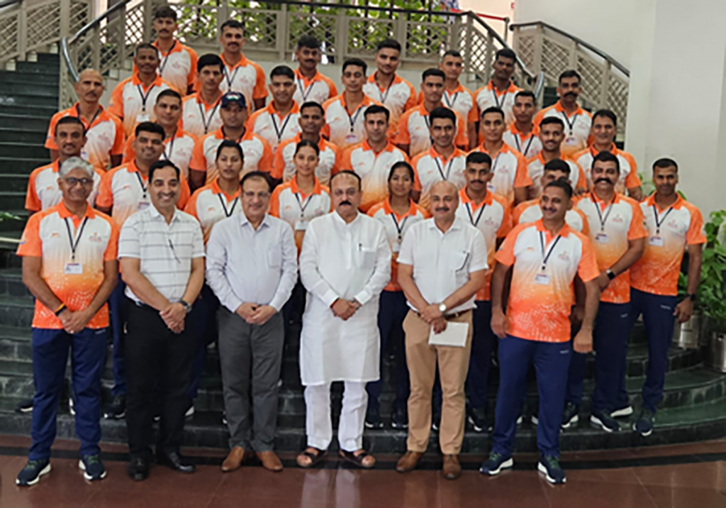 Delhi Minister Ashish Sood flags off Indian firefighters for 2025 World Games in US