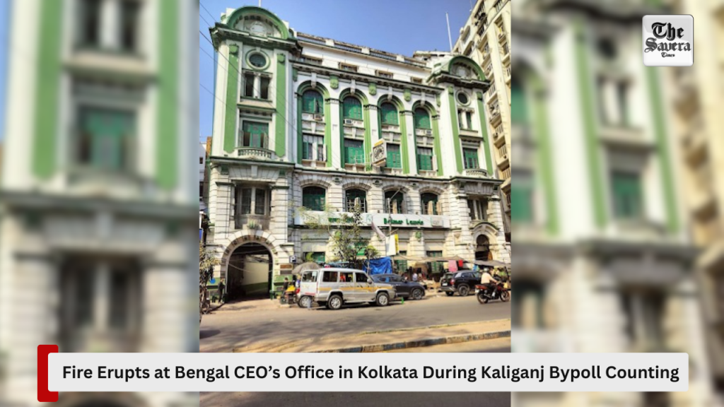 Fire Erupts at Bengal CEO’s Office in Kolkata During Kaliganj Bypoll Counting
