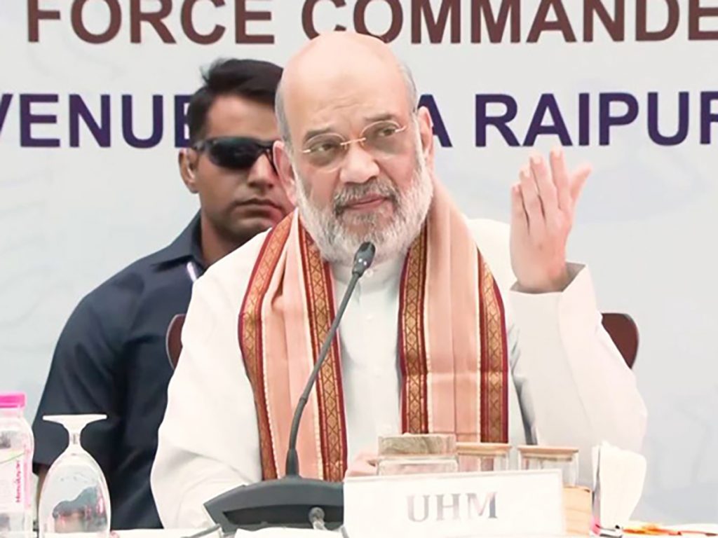 Home Minister visits Raipur, meets BSF troops and children from affected areas