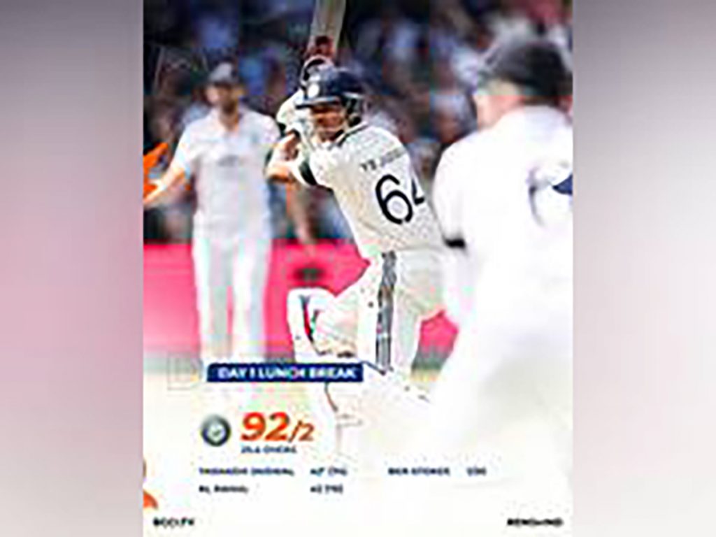 Jaiswal Unbeaten, Rahul falls as India lose two before lunch