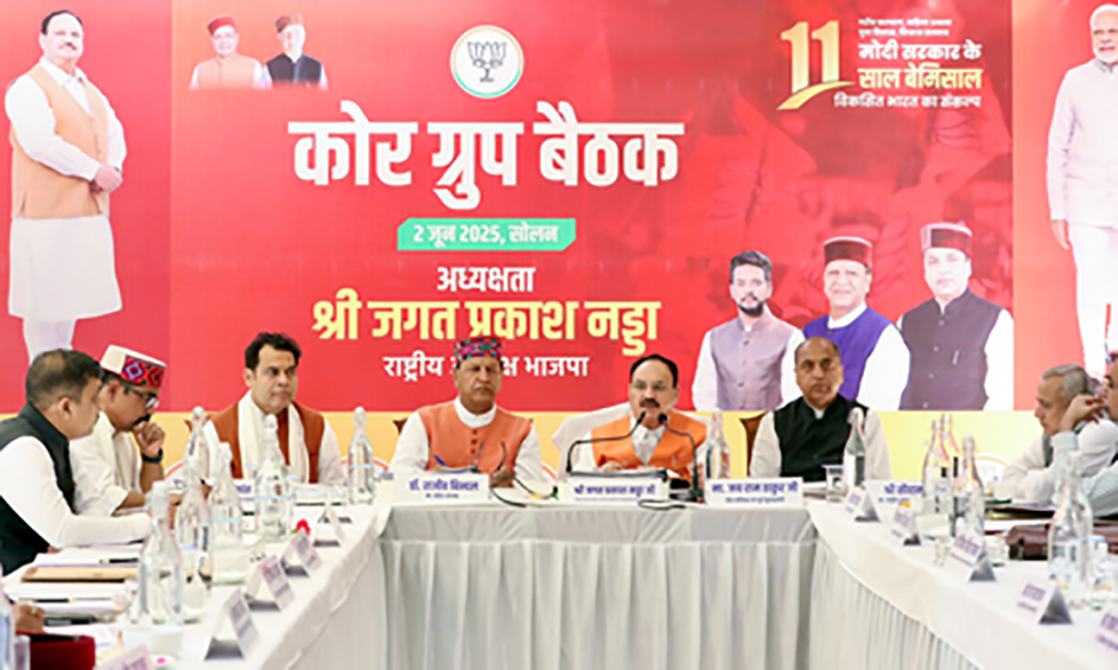 Nadda urges BJP cadres in Himachal to mobilise ahead of panchayat elections