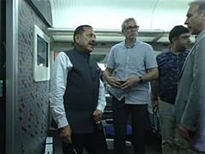 Omar Abdullah, Jitendra Singh conduct inspection at Katra station before PM Modi’s arrival
