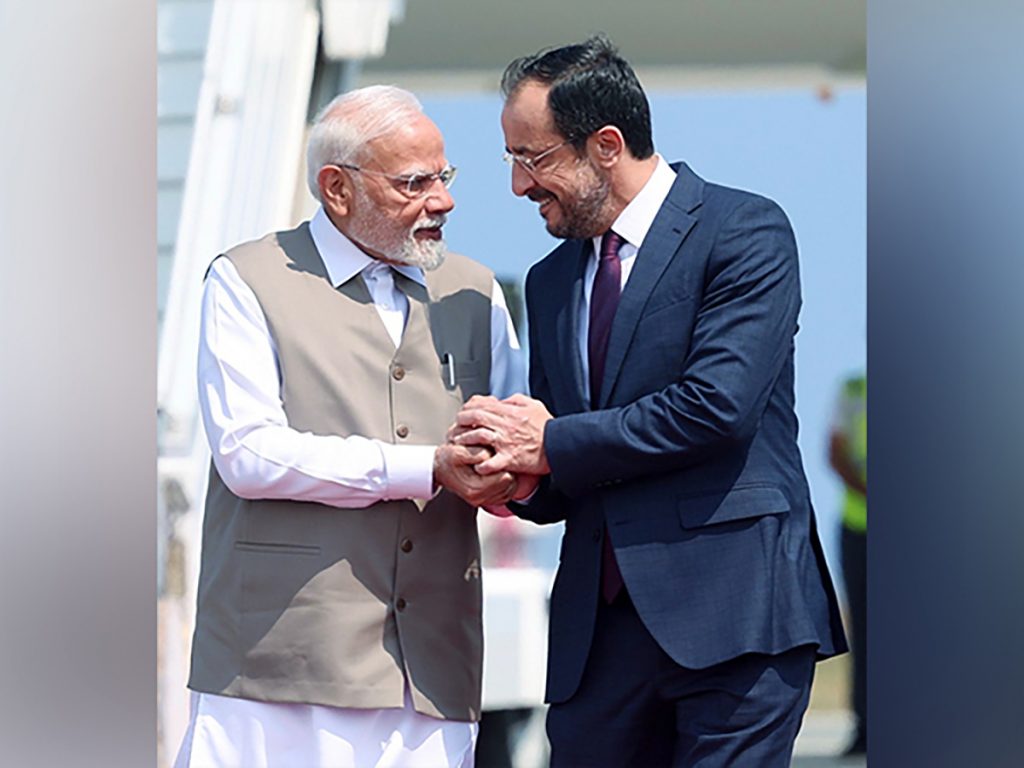 PM Modi receives ceremonial welcome in Cyprus, holds bilateral talks