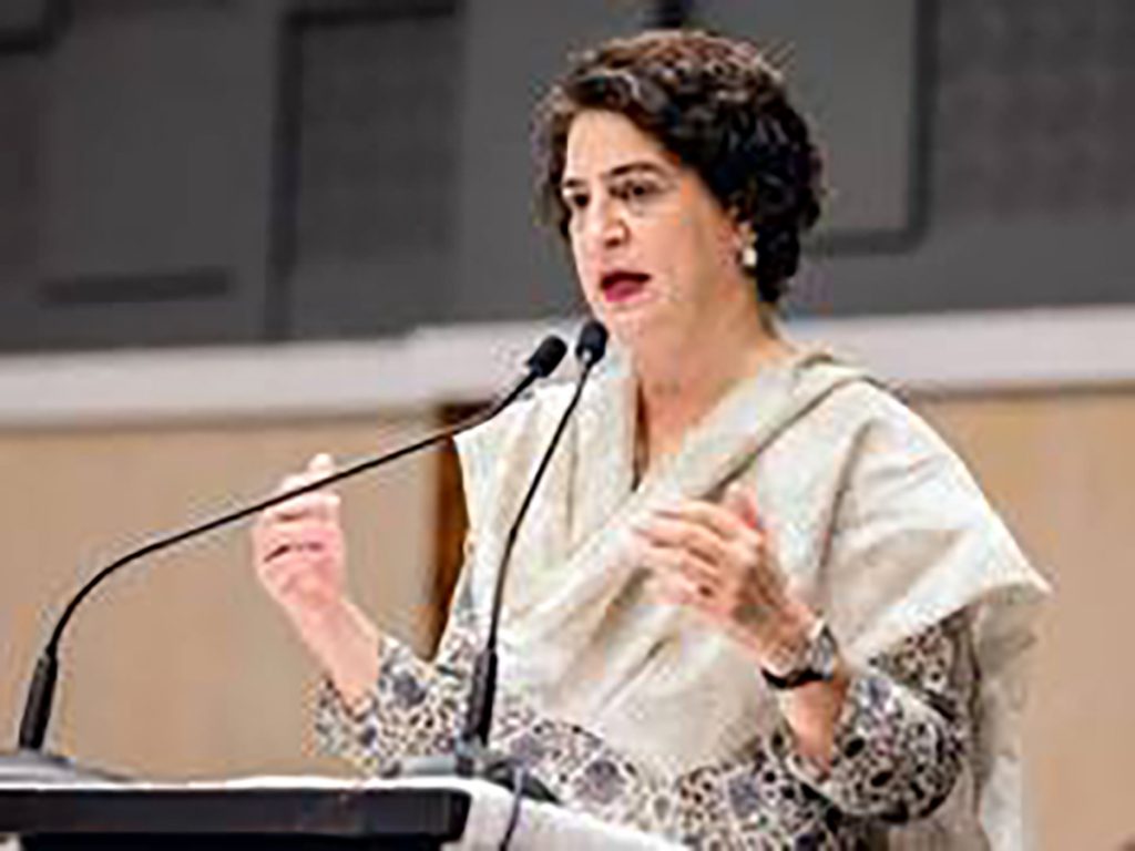Priyanka Gandhi condoles death of Soldiers in Sikkim landslide