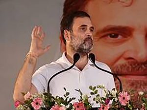 Rahul Gandhi celebrates 55th birthday at AICC headquarters