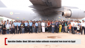Operation Sindhu: About 268 more Indian nationals evacuated from Israel via Egypt