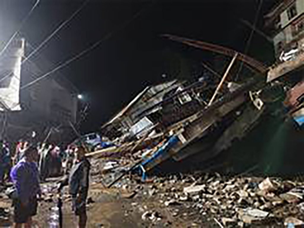 Three rescued after building collapses in rain-hit Mizoram's Lawngtlai district