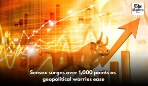 Sensex surges over 1,000 points as geopolitical worries ease