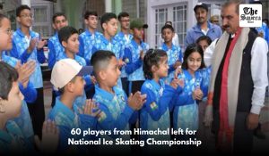 60 players from Himachal left for National Ice Skating Championship