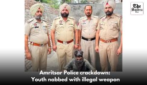 Amritsar Police crackdown: Youth nabbed with illegal weapon