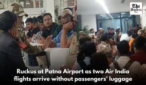 Ruckus at Patna Airport as two Air India flights arrive without passengers’ luggage