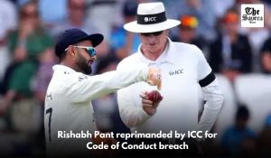 Rishabh Pant reprimanded by ICC for Code of Conduct breach