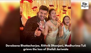 Devoleena Bhattacharjee, Rithvik Dhanjani, Madhurima Tuli grieve the loss of Shefali Jariwala
