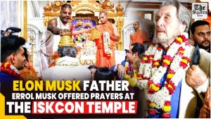 Elon Musk father Errol Musk offered prayers at the ISKCON Temple